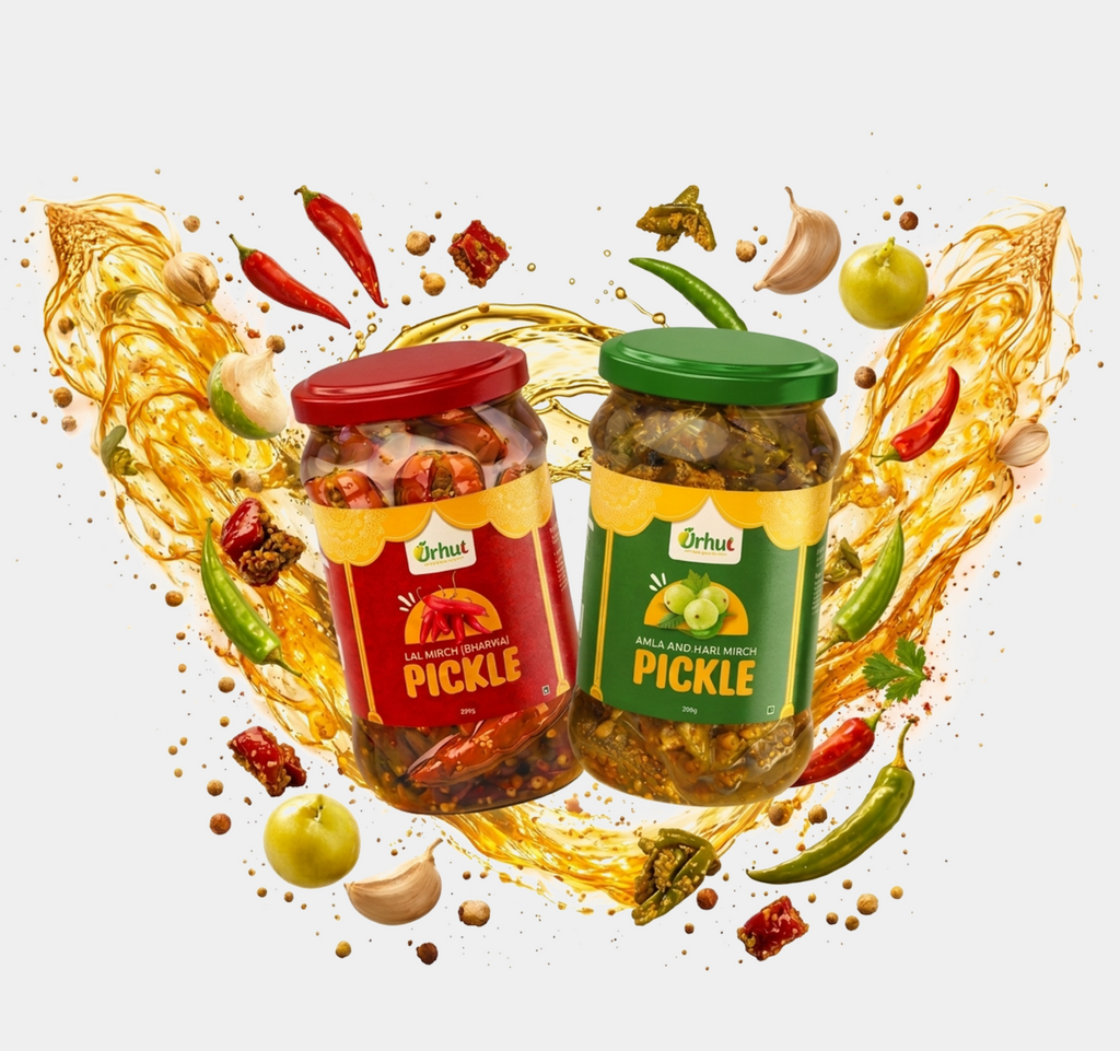Combo Pickle Pack – Lal Mirch Bharwa & Amla Hari Mirch