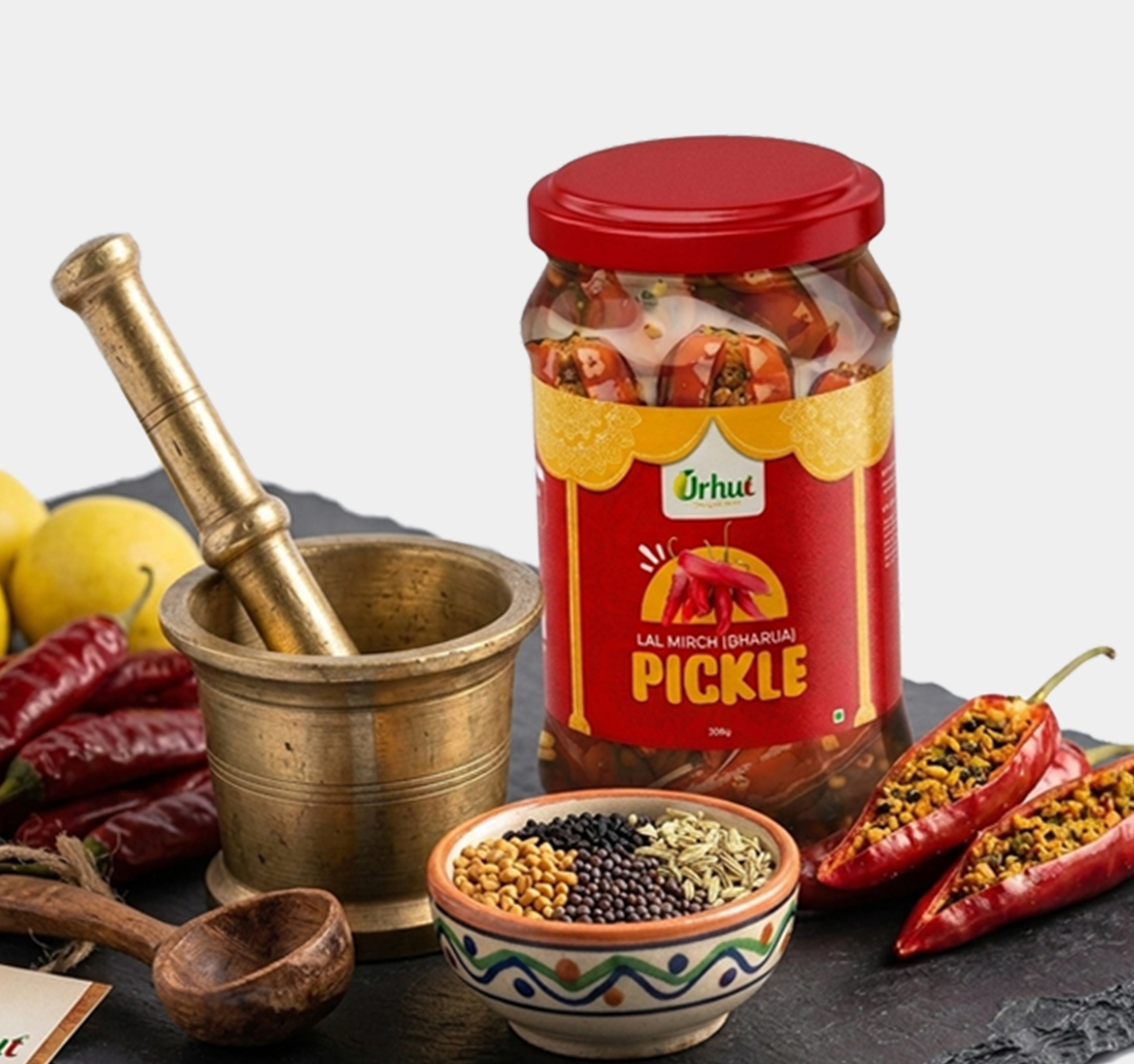 Lal Mirch Bharwa Achar (Bharua)