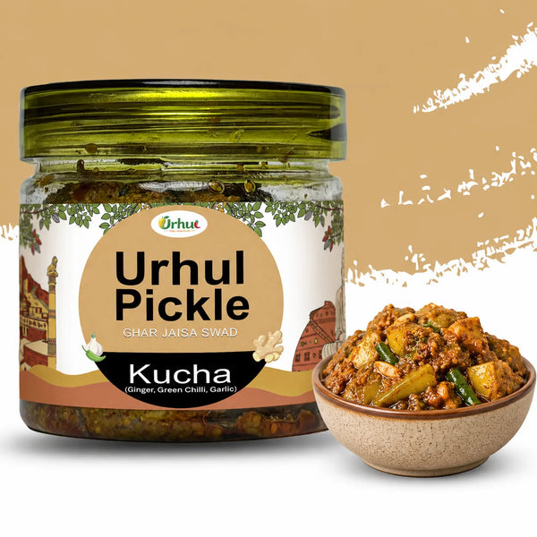 Ginger, Garlic & Green Chilli Achar (Kucha)