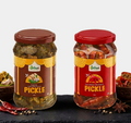 Lal Mirch Bharwa & Ginger Garlic & Green Chilli (Kucha)